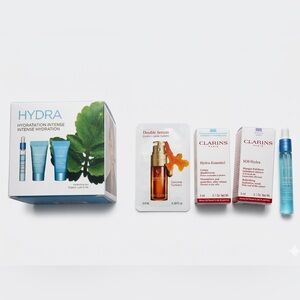 NEW Clarins Hydra & Double Serum Sample Set